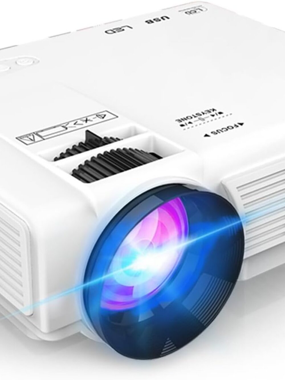 Netflix Ready PANSEBA Smart Mini Projector with 1080P HD, 5G WiFi